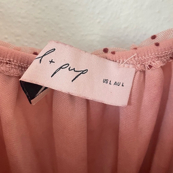 Petal & Pup Belle Tiered Tulle Ruffle Polka Dot Maxi Dress - Picture 3 of 5